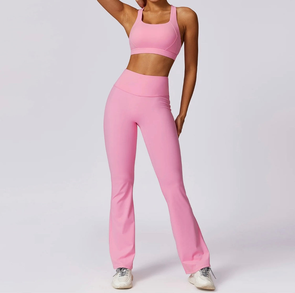 Sculpt Flare Legging / Spring Pink
