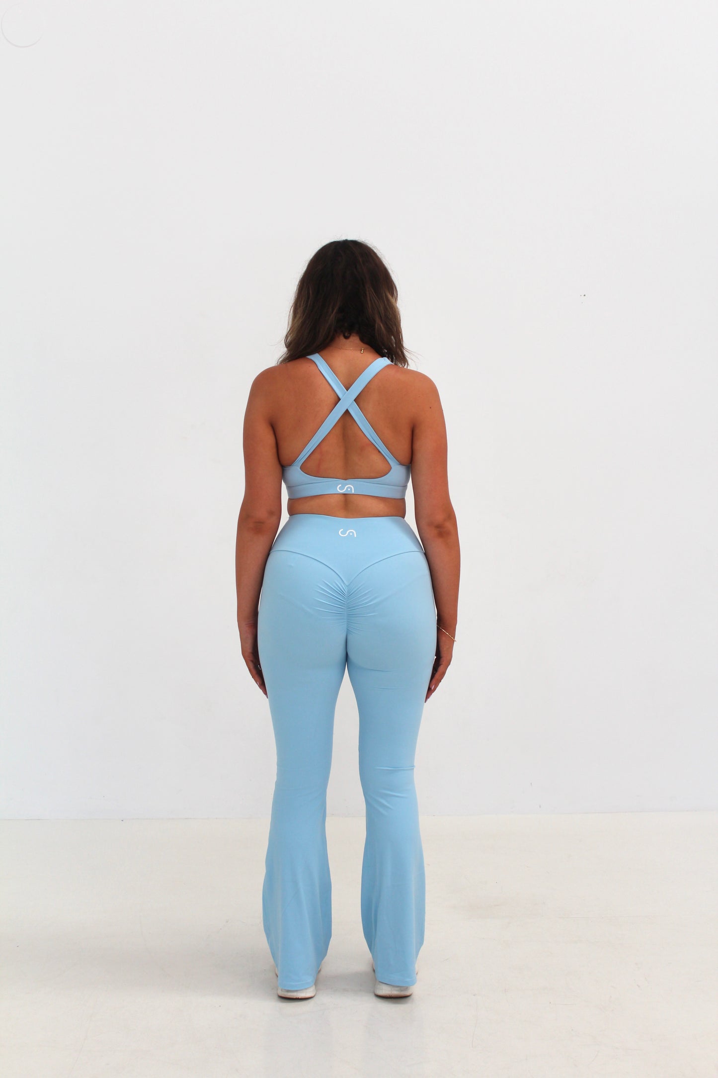 Sculpt Flare Legging / Spring Blue