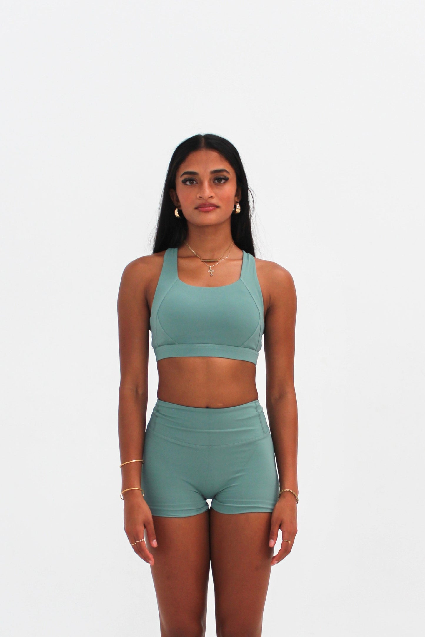 Sculpt Crop / Teal