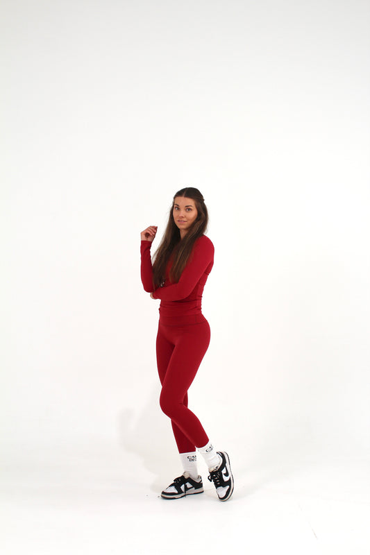 Form Long Sleeve Top / Red