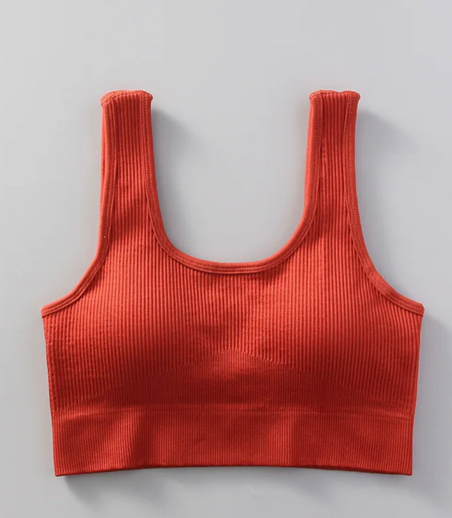 Lyla Seamless Crop / Blood Orange