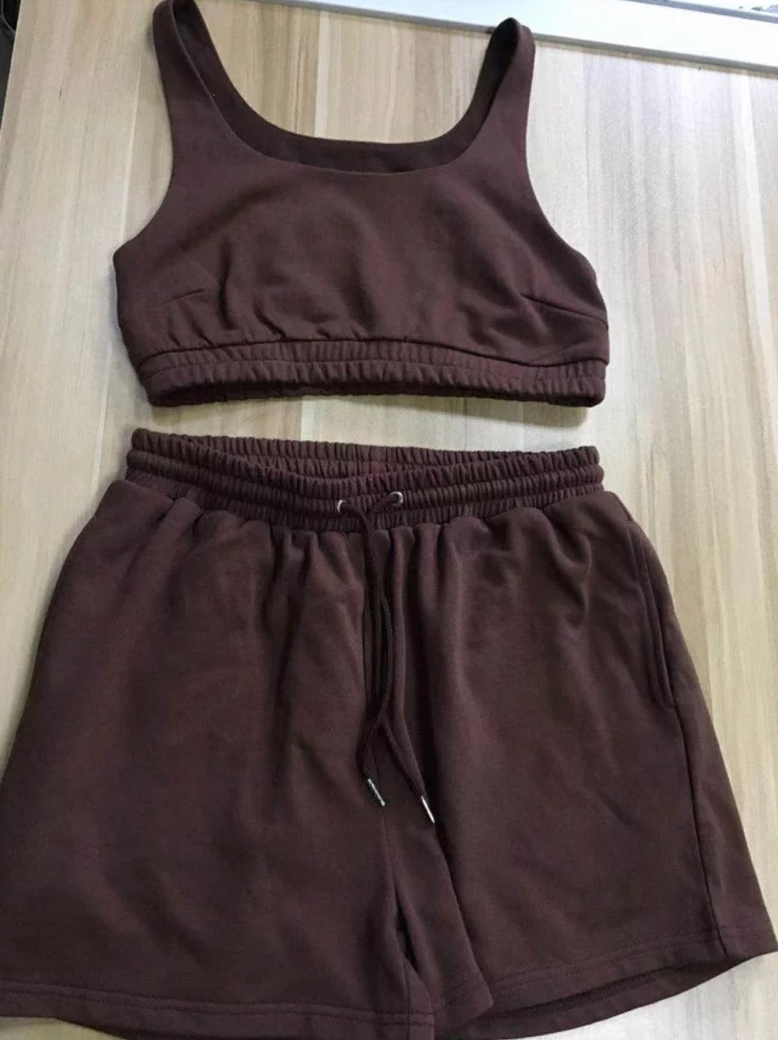 Summer Lounge Set / Brown - CAARDEO Active