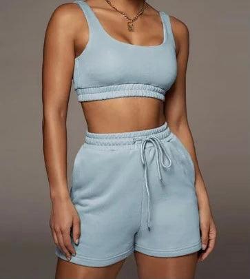 Summer Lounge Set / Light Blue - CAARDEO Active