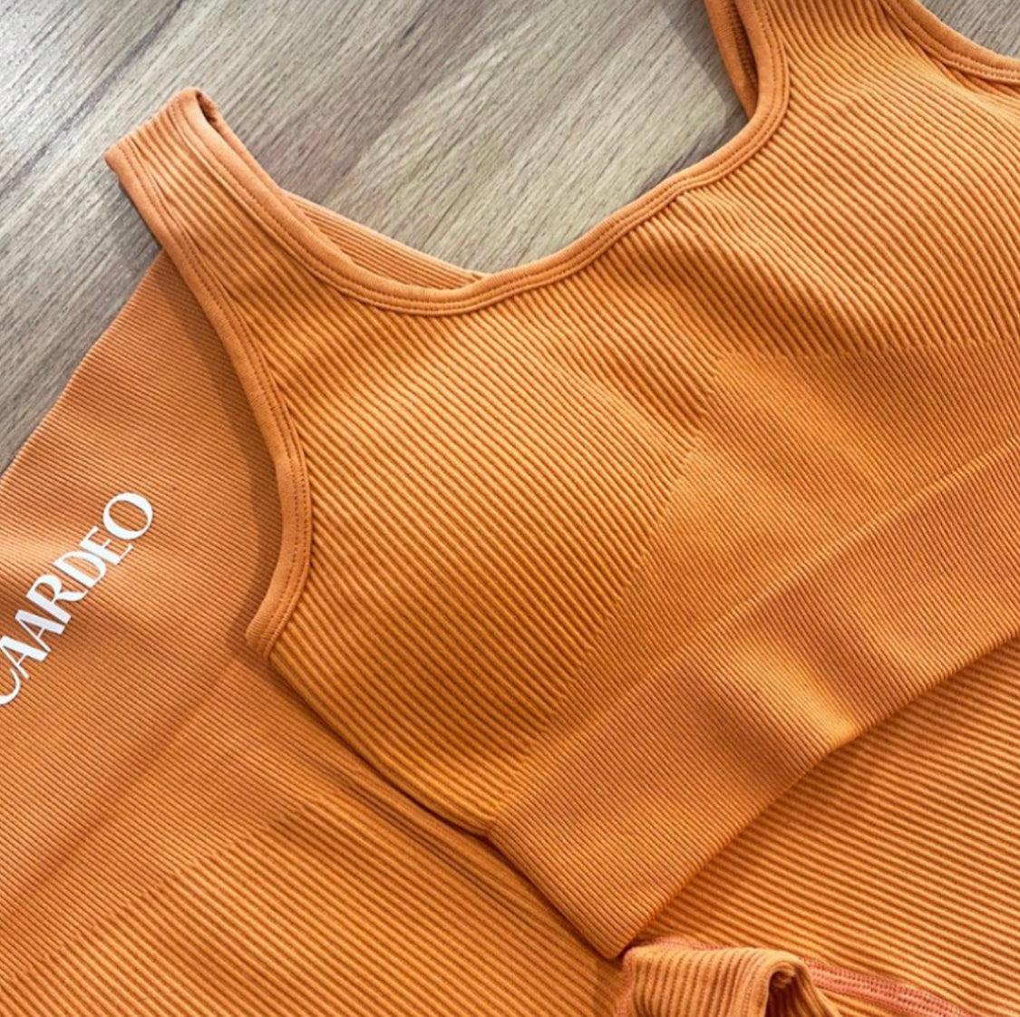 Lyla Seamless Crop / Terracotta - CAARDEO Active